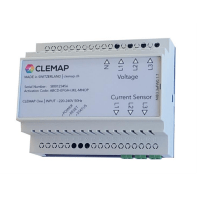 CLEMAP Load Management Gateway mit 400A Stromwandler