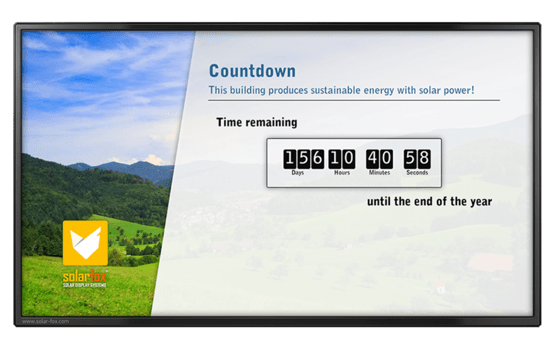 Solarfox Slide-Modul Countdown
